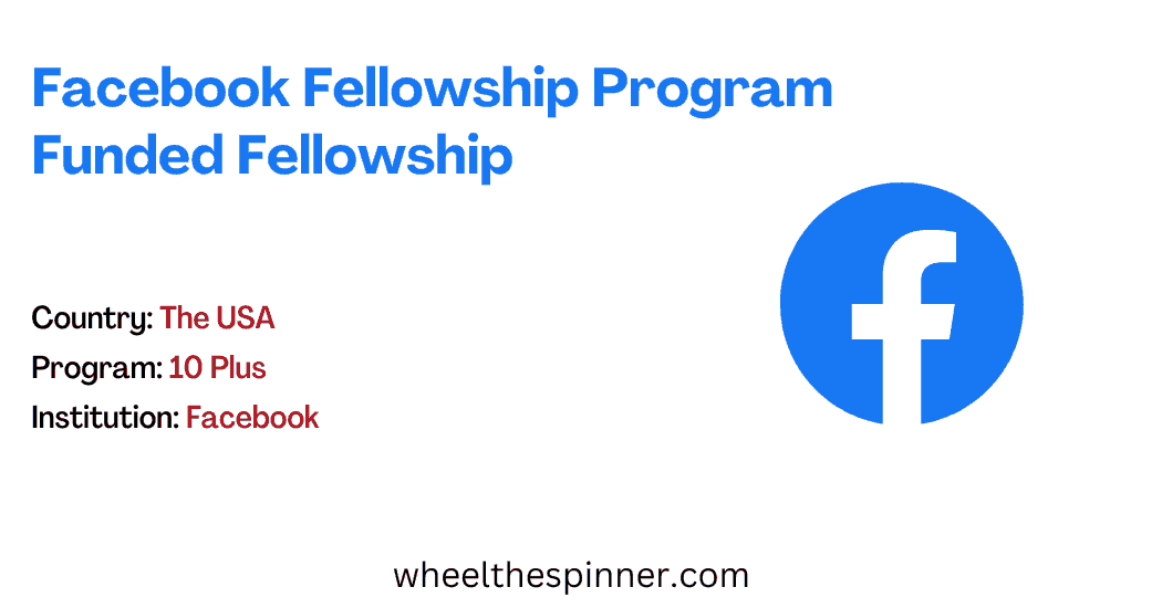 Facebook Fellowship Program Funded Fellowship