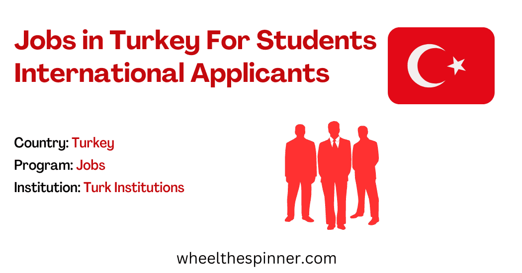 Jobs in Turkey For Students International Applicants
