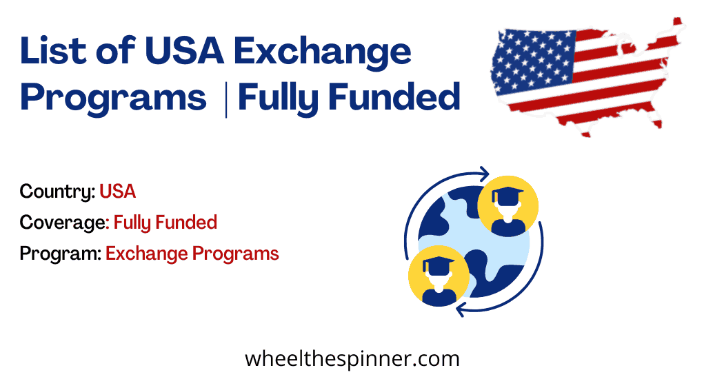 List of USA Exchange Programs Fully Funded