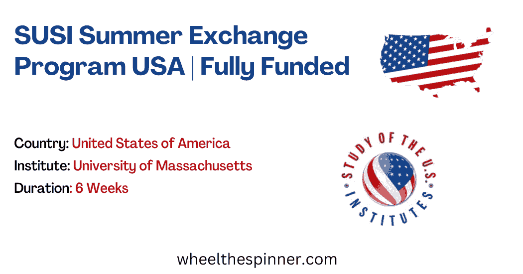 SUSI Summer Exchange Program USA Fully Funded