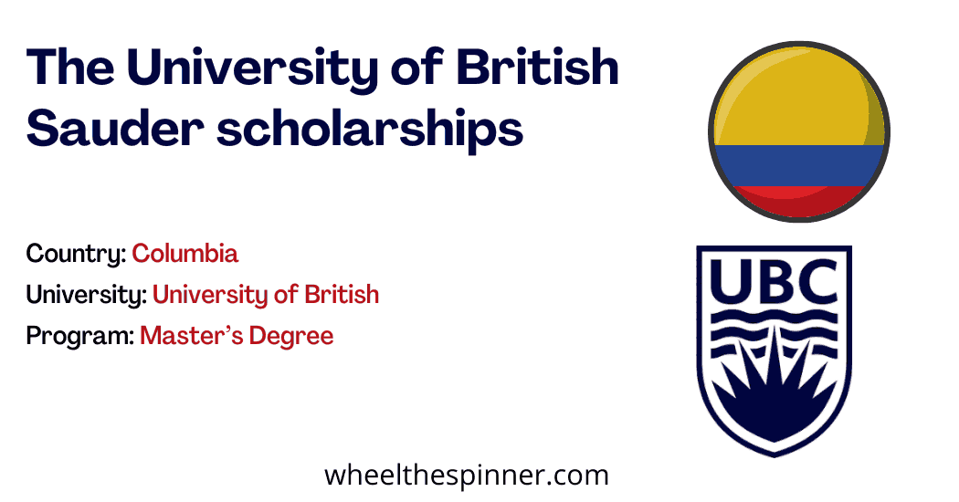 The University of British Sauder scholarships