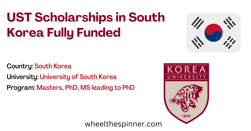 UST Scholarships in South Korea Fully Funded