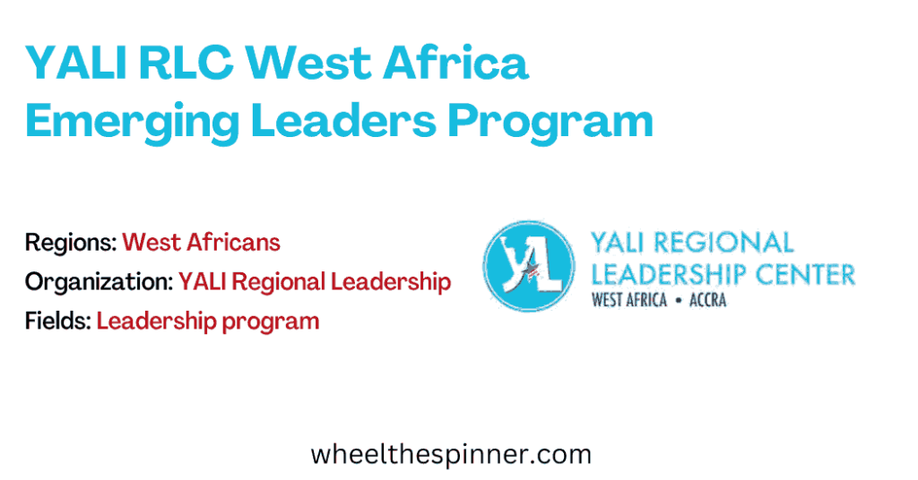 YALI RLC West Africa Emerging Leaders Program 2024