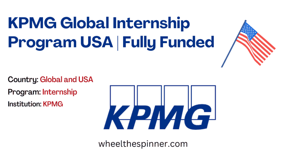 KPMG Global Internship Program 2024 USA Fully Funded