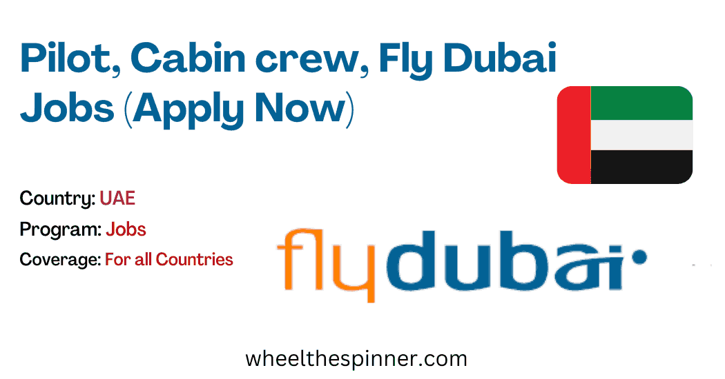 Pilot, Cabin crew, Fly Dubai Jobs (Apply Now)