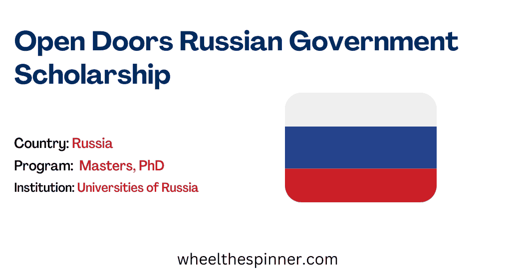 Open Doors Russian Government Scholarship