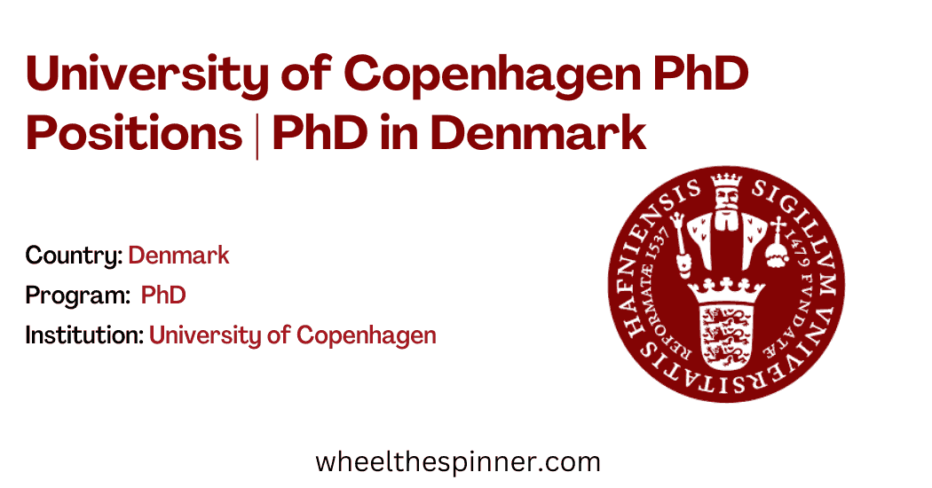 University of Copenhagen PhD Positions