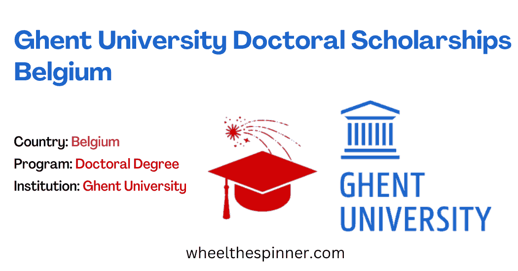 Ghent University Doctoral Scholarships in Belgium