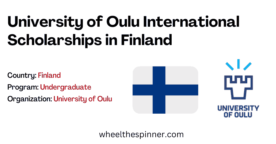 University of Oulu International Scholarships in Finland