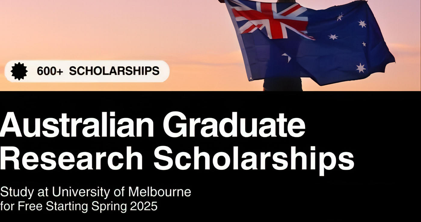 600 University of Melbourne Graduate Research Scholarship 2025